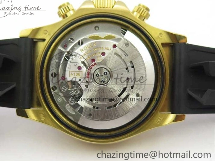 MiroTime 0124 Daytona 116589RBOW YG Rainbow Crystal BLF Best Edition Black Dial on Rubber Strap A EasyMatch 3238